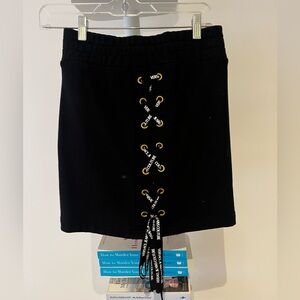 Versace Jeans black lace up skirt, excellent condition